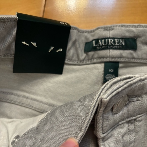 Lauren Ralph Lauren Premier Skinny Ankle Jeans Size 10 New With Tag Gray Gothic - Picture 4 of 6